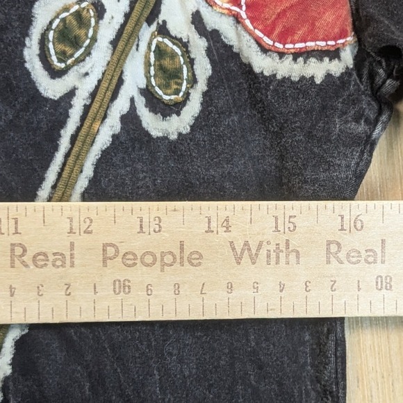 Rising International Boho Patchwork Dress Colorful Cotton Hippie Women's Small - Picture 4 of 7